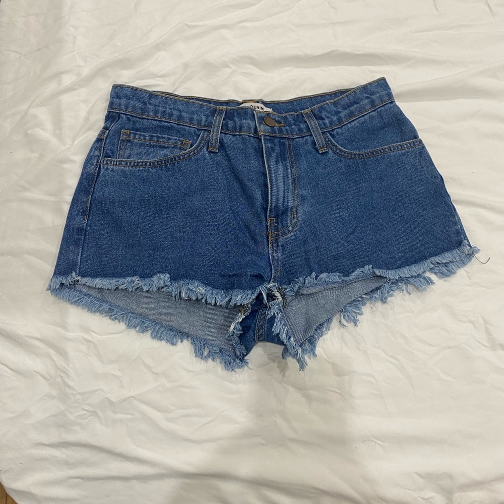 Denim shorts
